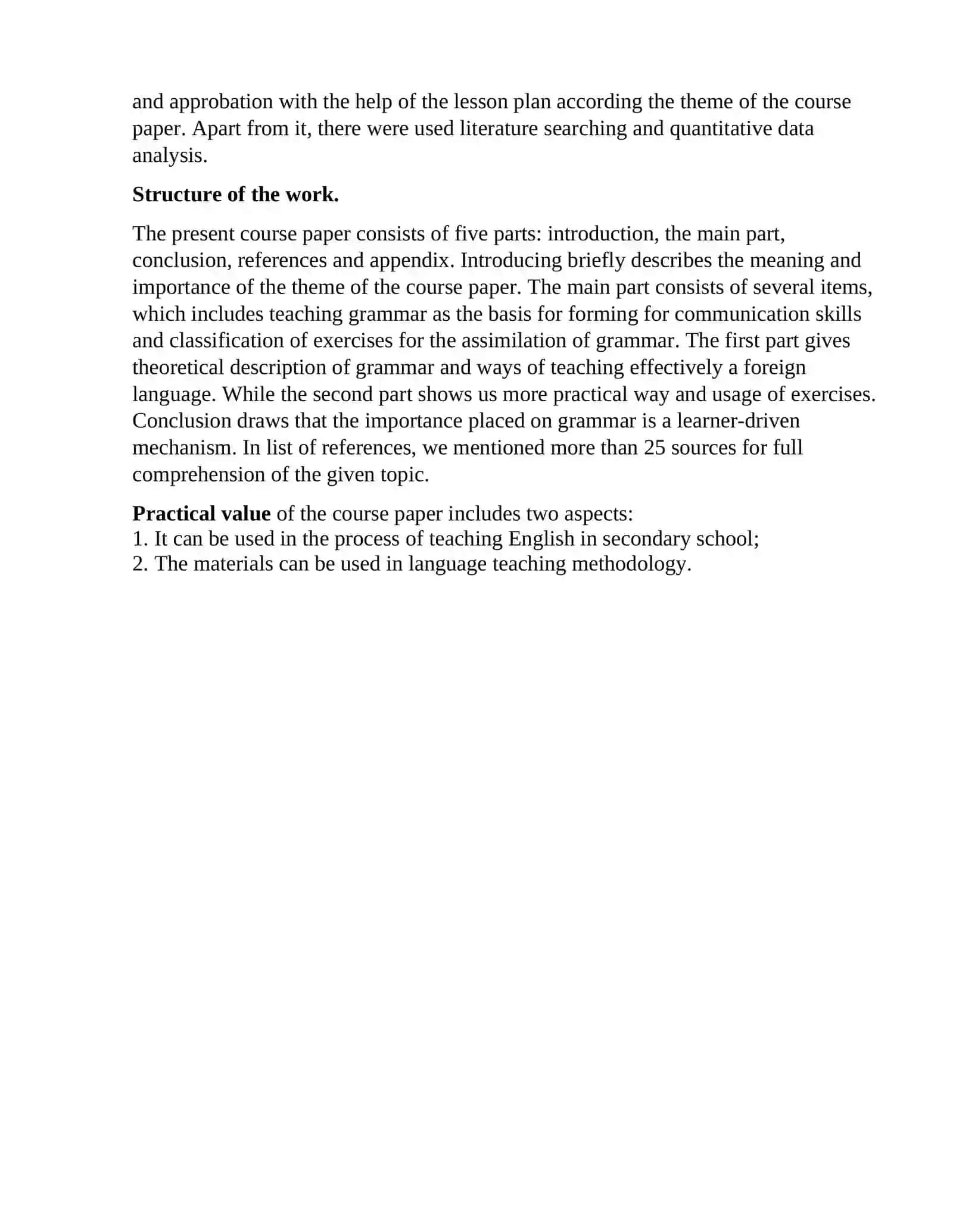 Teaching Grammar Principles and Methods 4