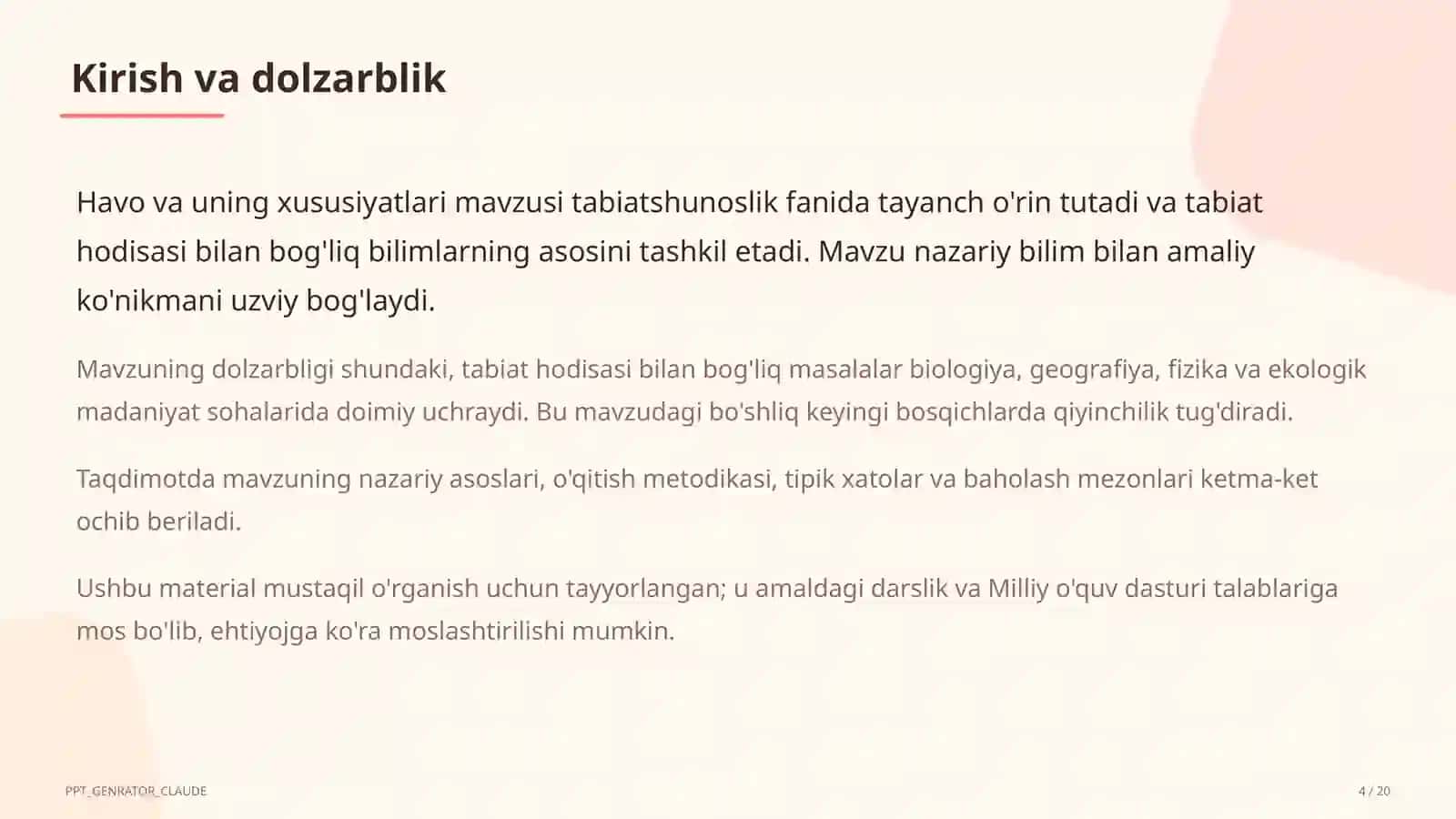 Havo va uning xususiyatlari (2-sinf) 4