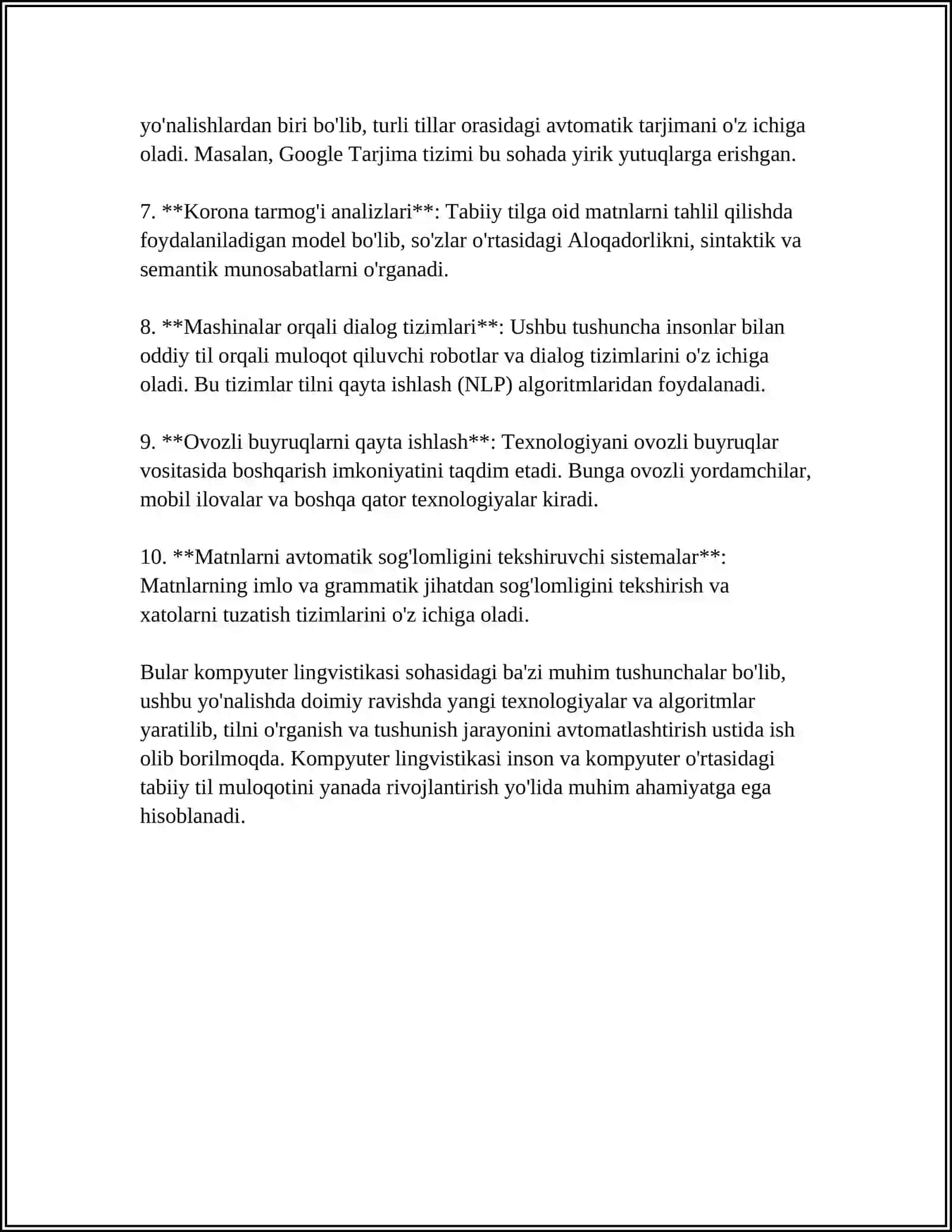 KOMPYUTER LINGVISTIKASI. TILLARNI INTENSIV OʼRGANISH DASTURLARI 4