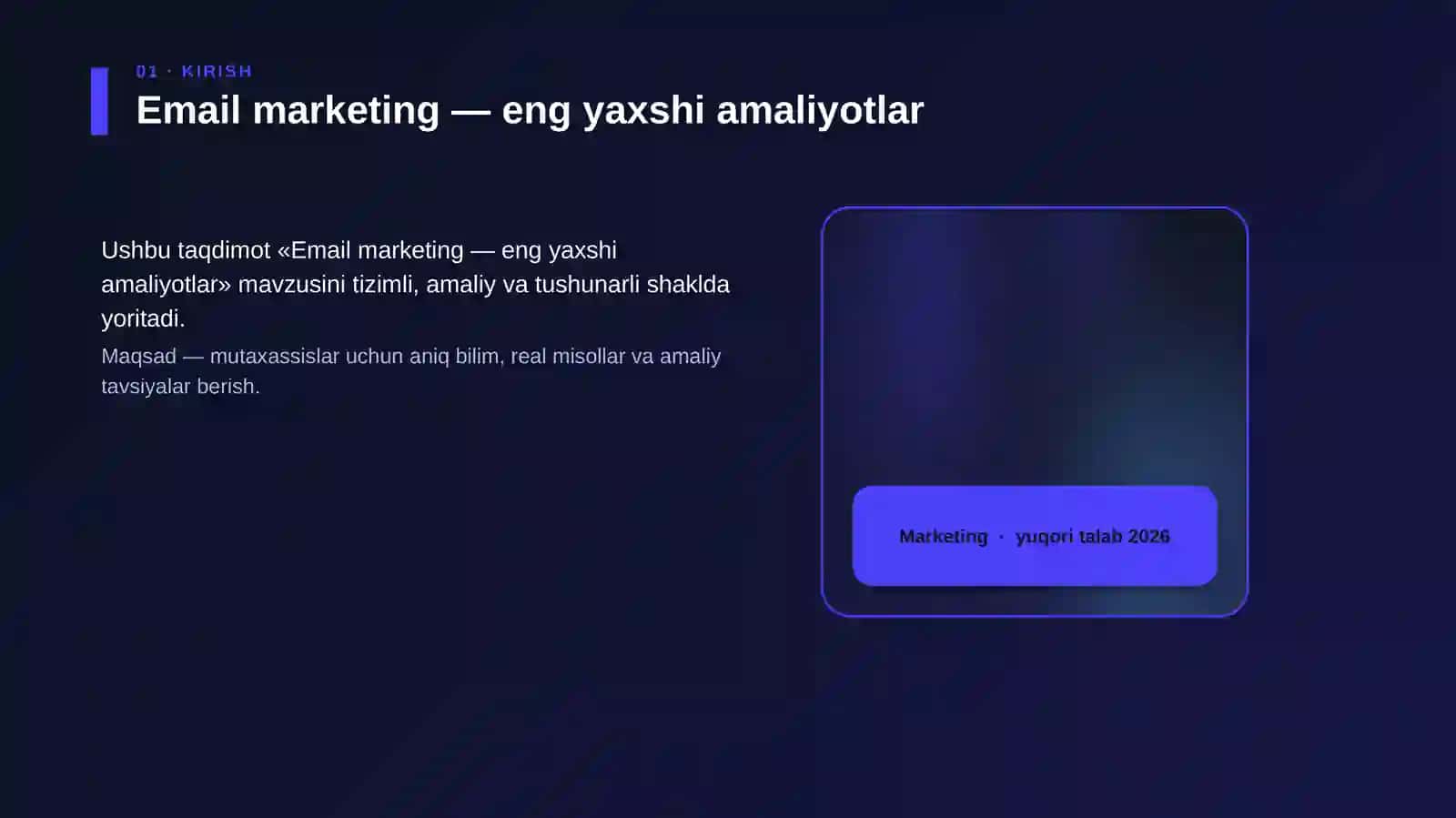 Email marketing — eng yaxshi amaliyotlar 4