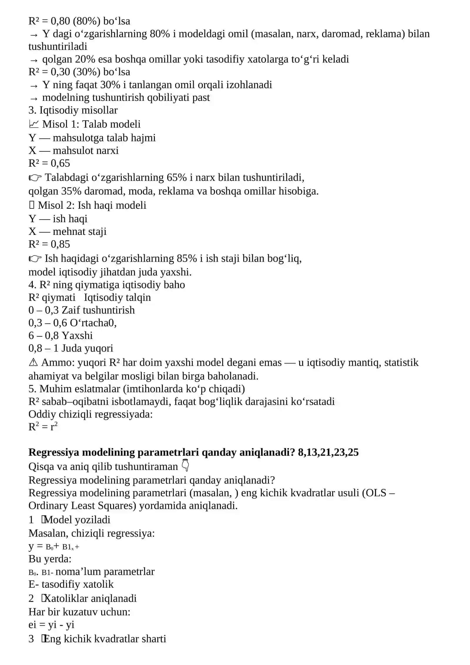 Korrelyatsion bog‘liqlikni statistik tahlil qilish 4