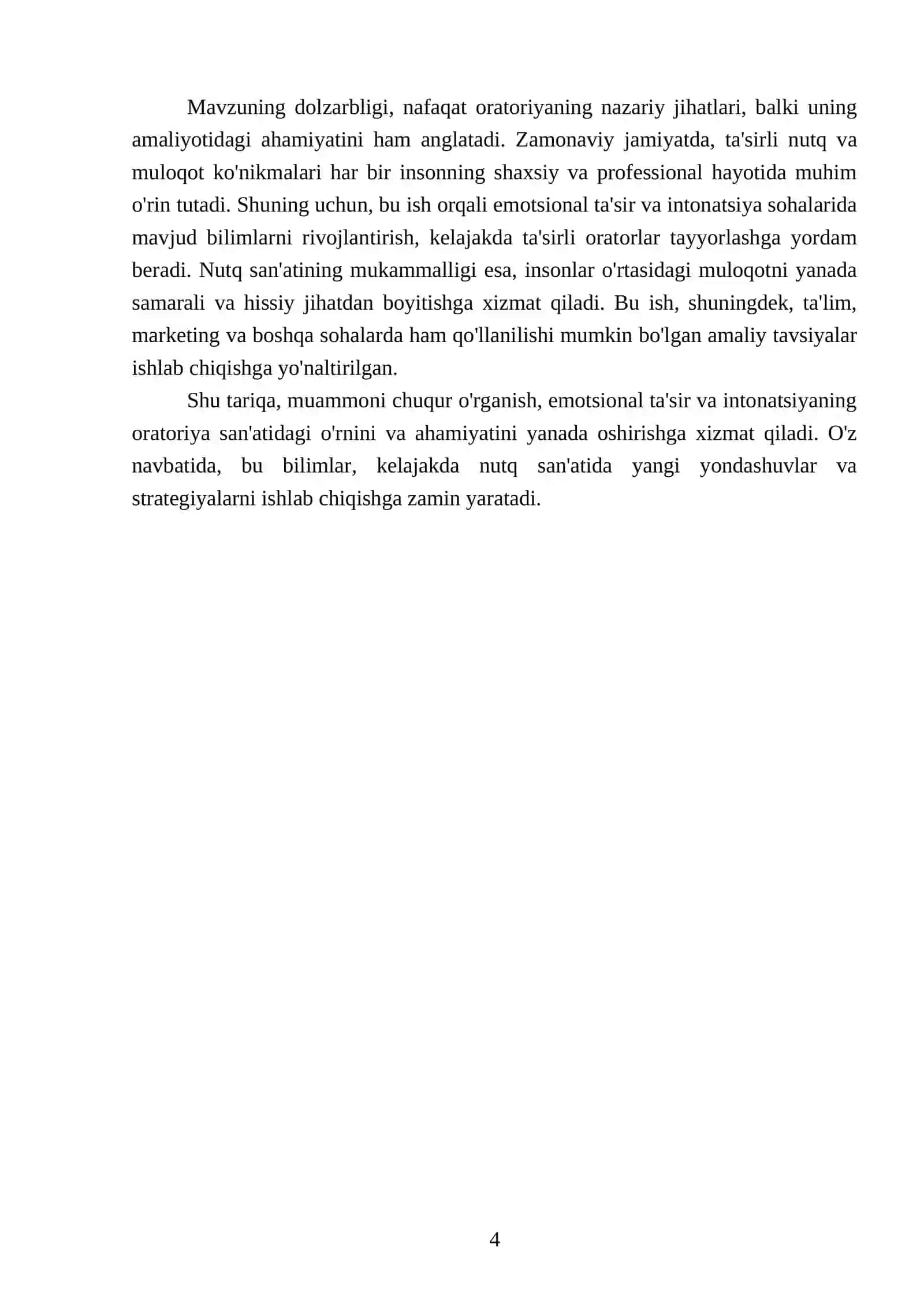 The role of emotional impact and intonation in oratory 4