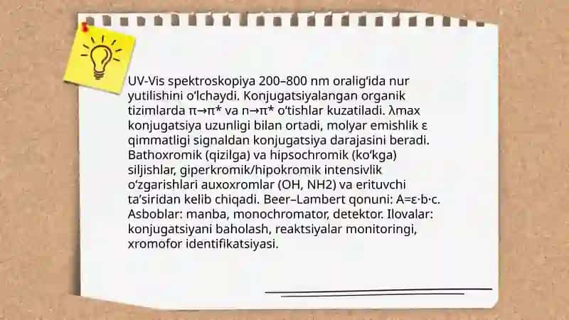 Organik moddalarni tuzilishini aniqlash uchun fizikaviy usullari 4