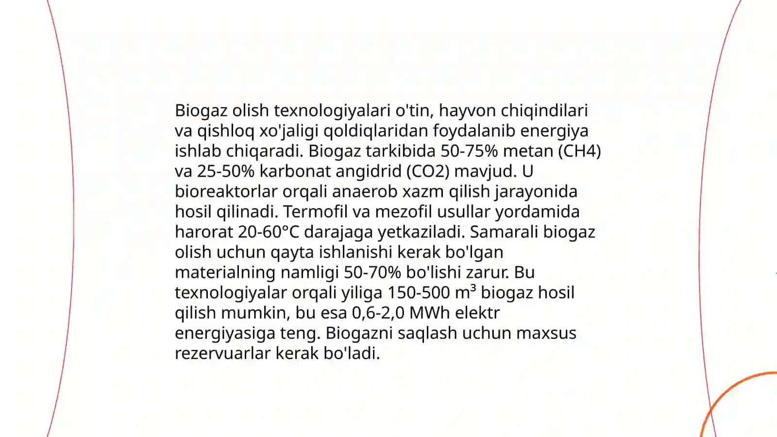 Qishloq xo'jaligi chiqindilari asosida biogaz olish 4
