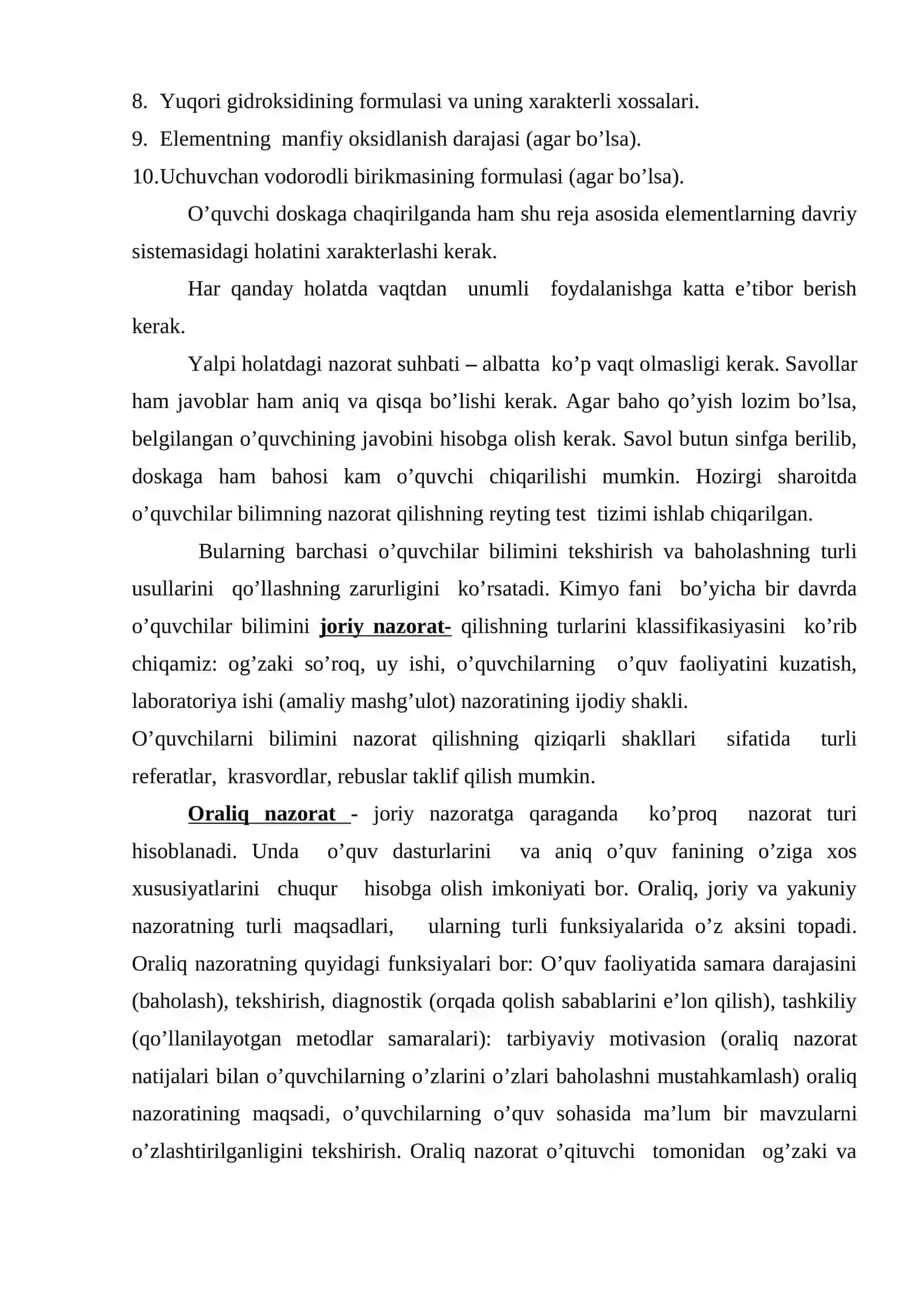 O’quvchilar bilimini nazorat qilishning nazariy asoslari 4
