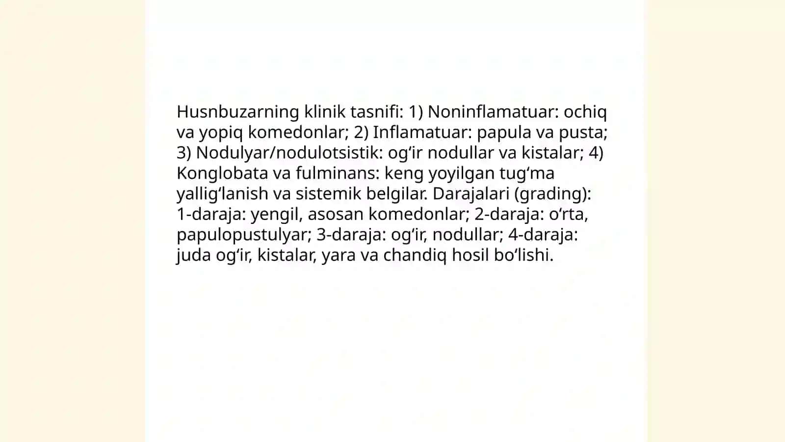 Husnbuzararni davolash usullari,  diagnostikasi 4
