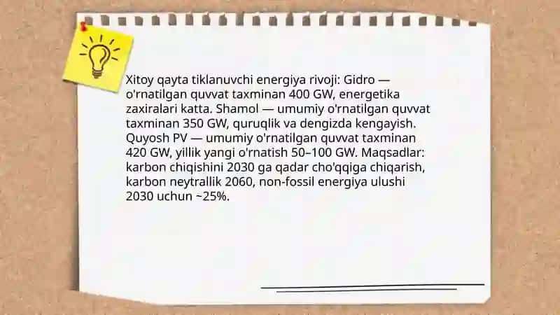 Xitoyning Tabiiy Resurslari 4