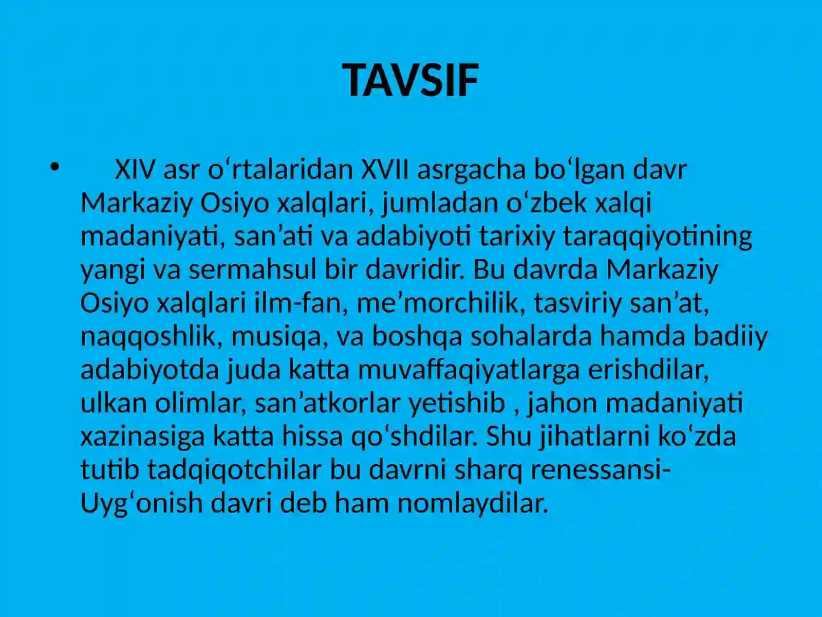 Temuriylar davri adabiyoti 4