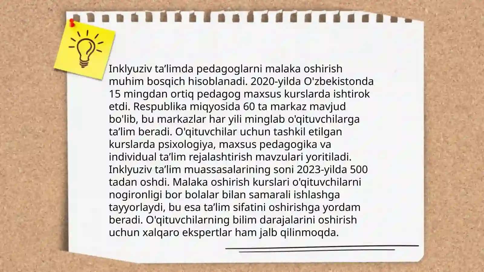 Inklyuziv ta’limda kadrlar tayyorlash siyosati 4