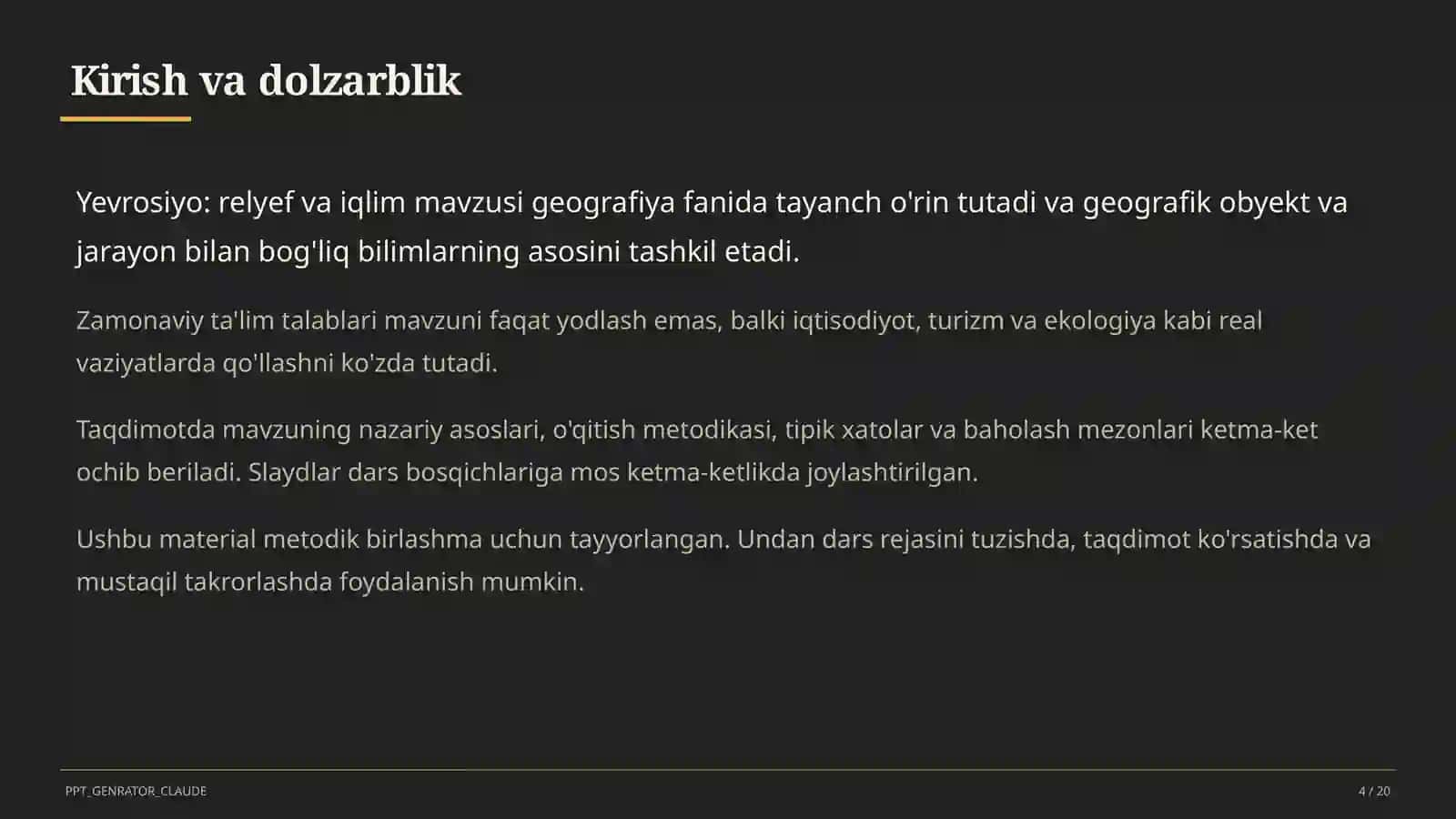 Yevrosiyo: relyef va iqlim (7-sinf) 4