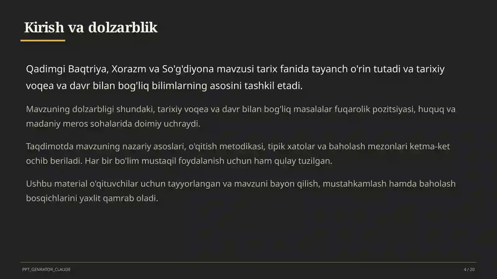 Qadimgi Baqtriya, Xorazm va So'g'diyona (6-sinf) 4