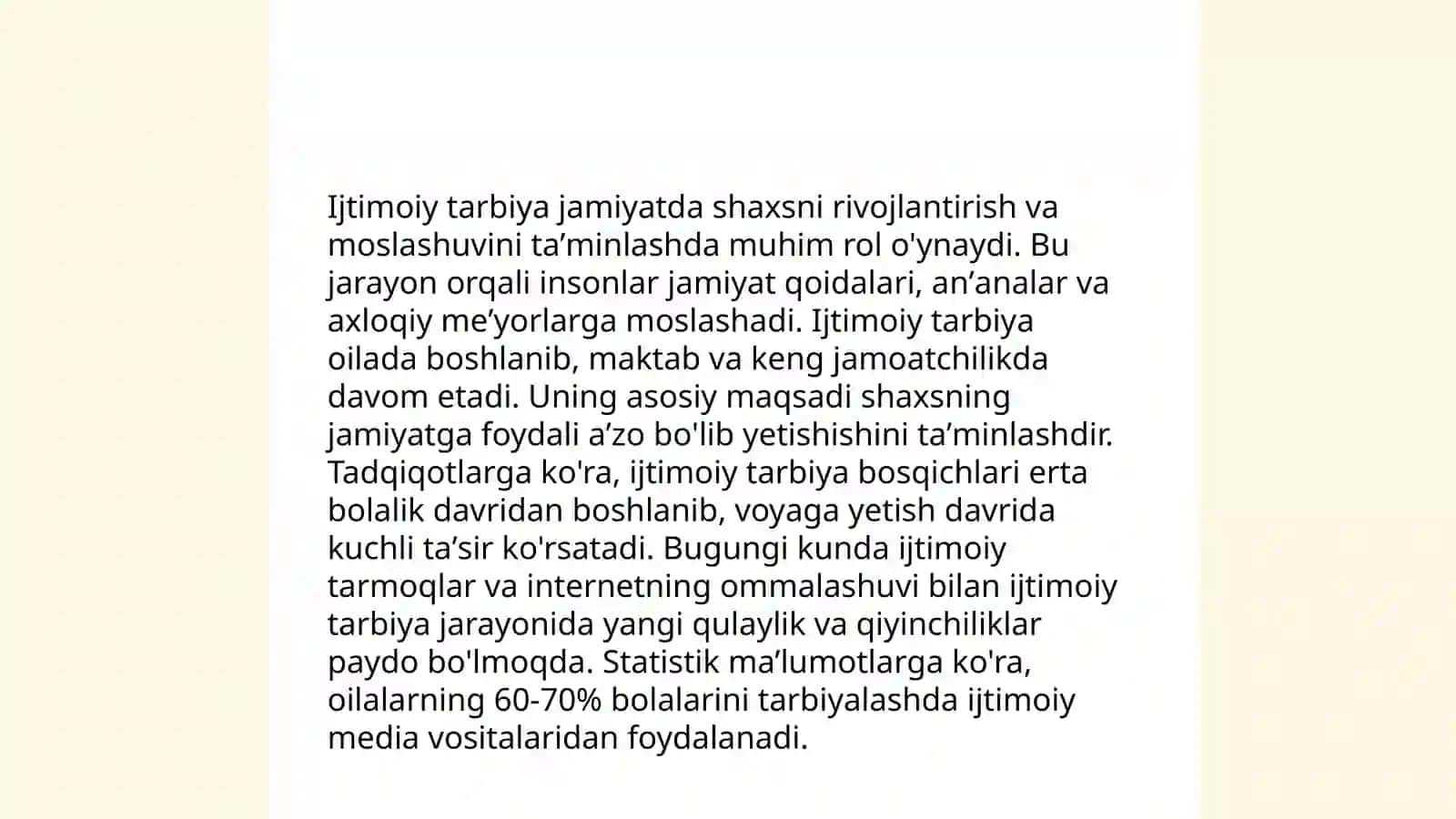 Tarbiya jarayonining asosiy prinsiplari 4