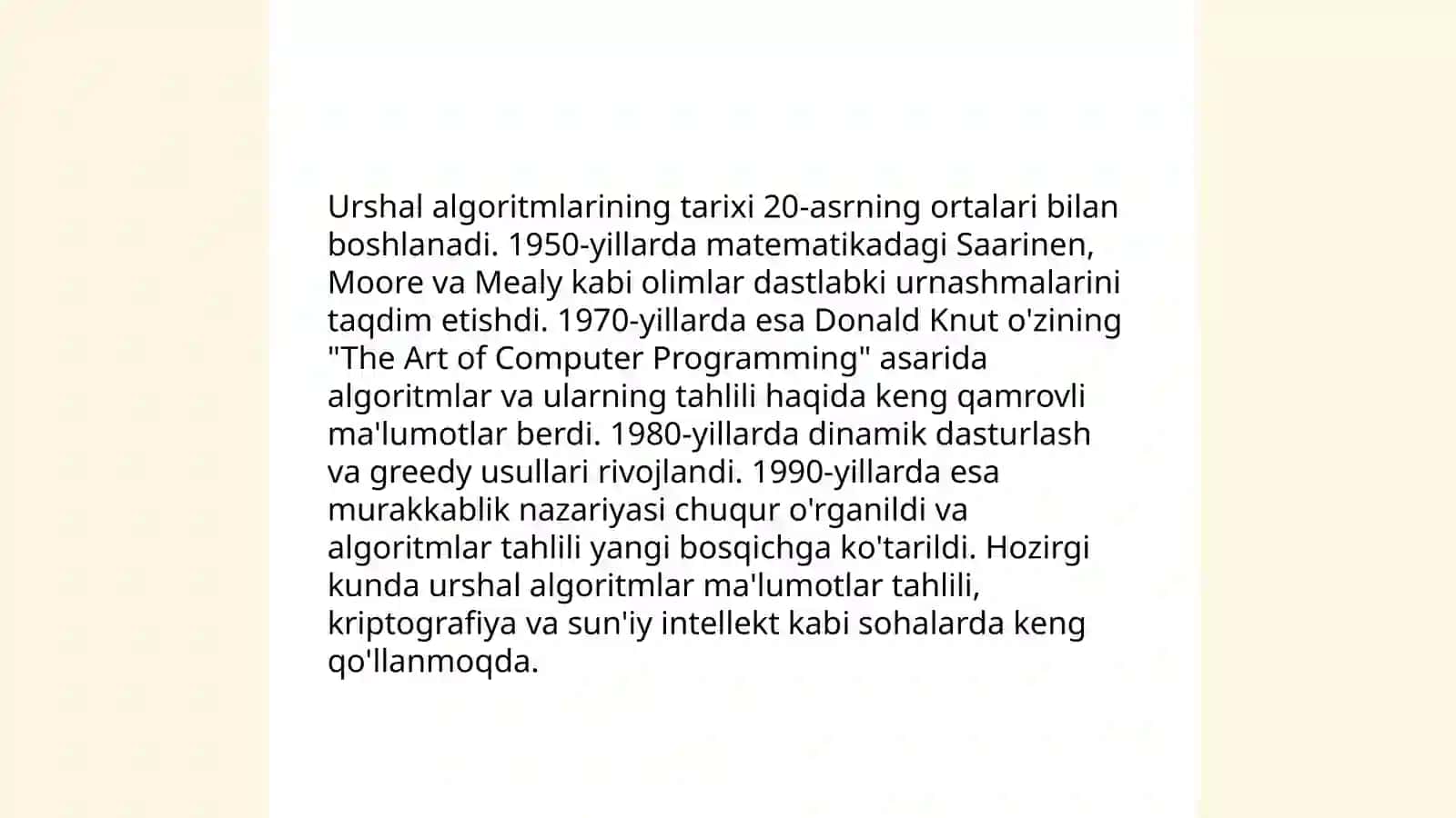 Uorshall Algoritmi 4