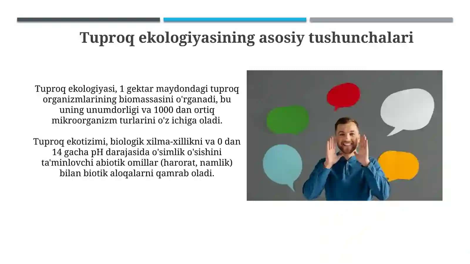 Tuproq ekologiyasi: Asosiy tushunchalar va ahamiyati 4