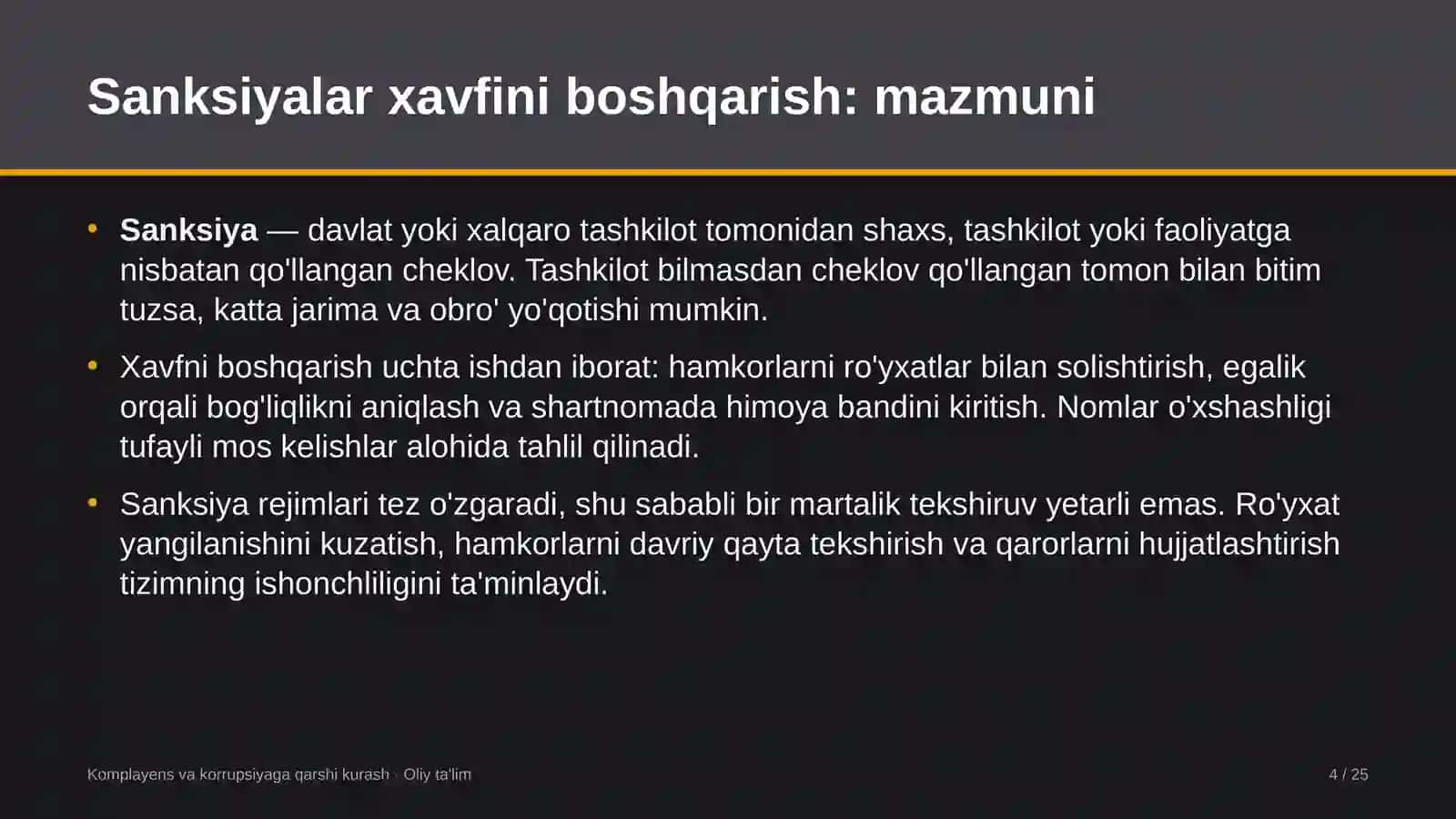 Agrokimyo xizmatida sanksiyalar xavfini boshqarish 4