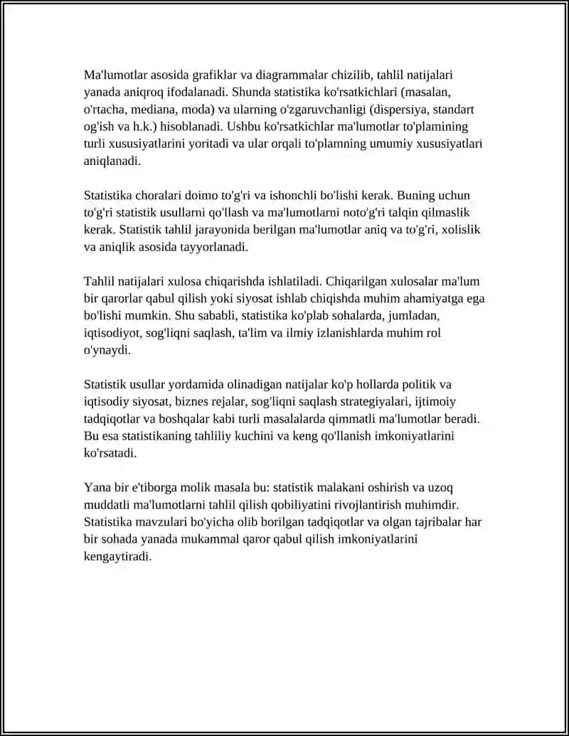 STATISTIKANING TURLARI VA MOHIYATI 4