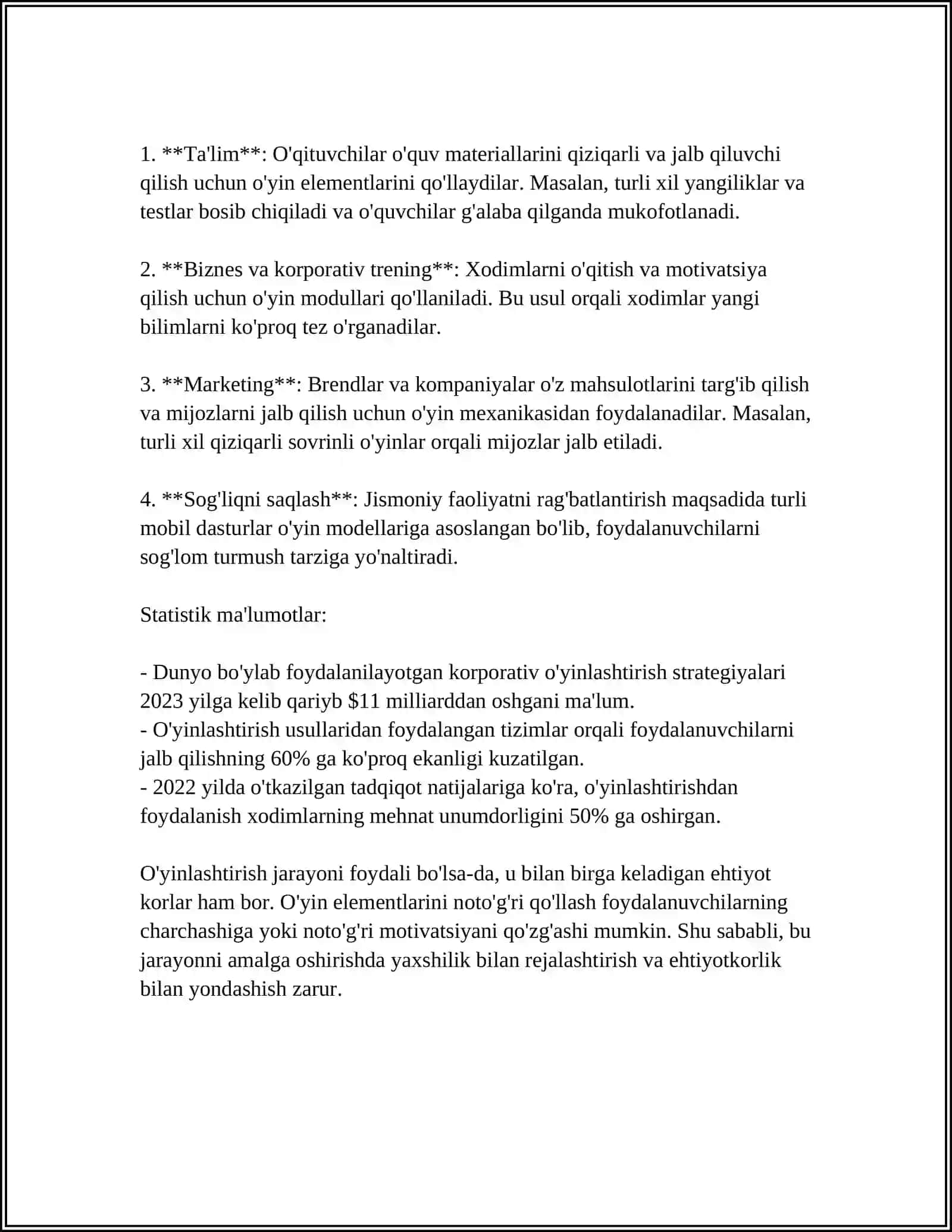 TA'LIMDA GAMIFIKATSIYA YARATISH 4