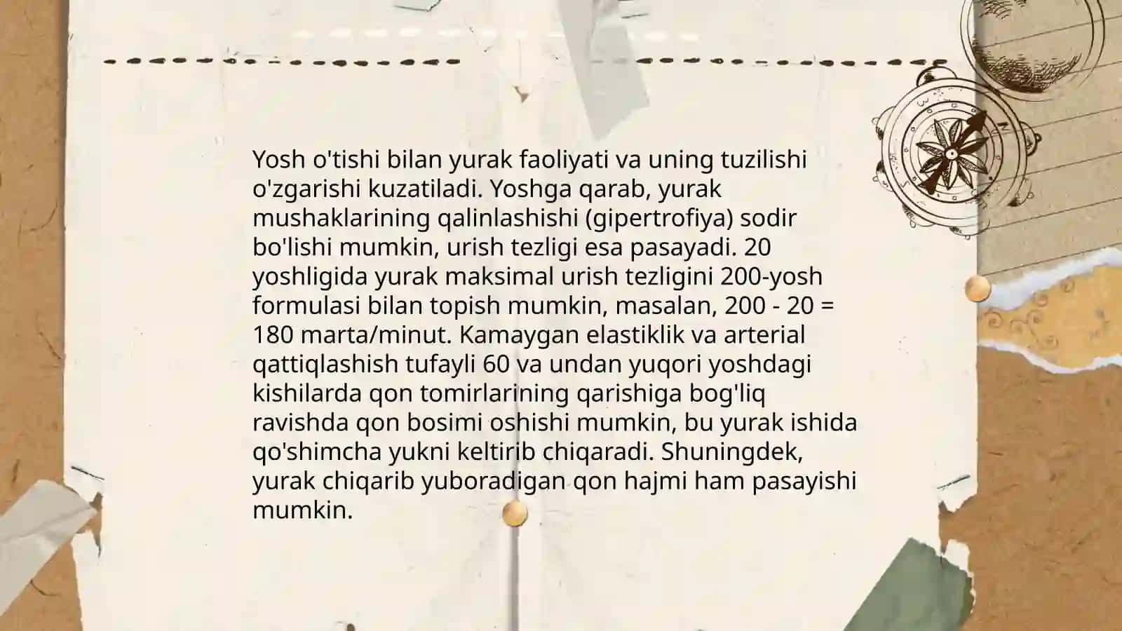 Yurak tizimining yoshga oid fiziologiyasi va gigiyenasi 4