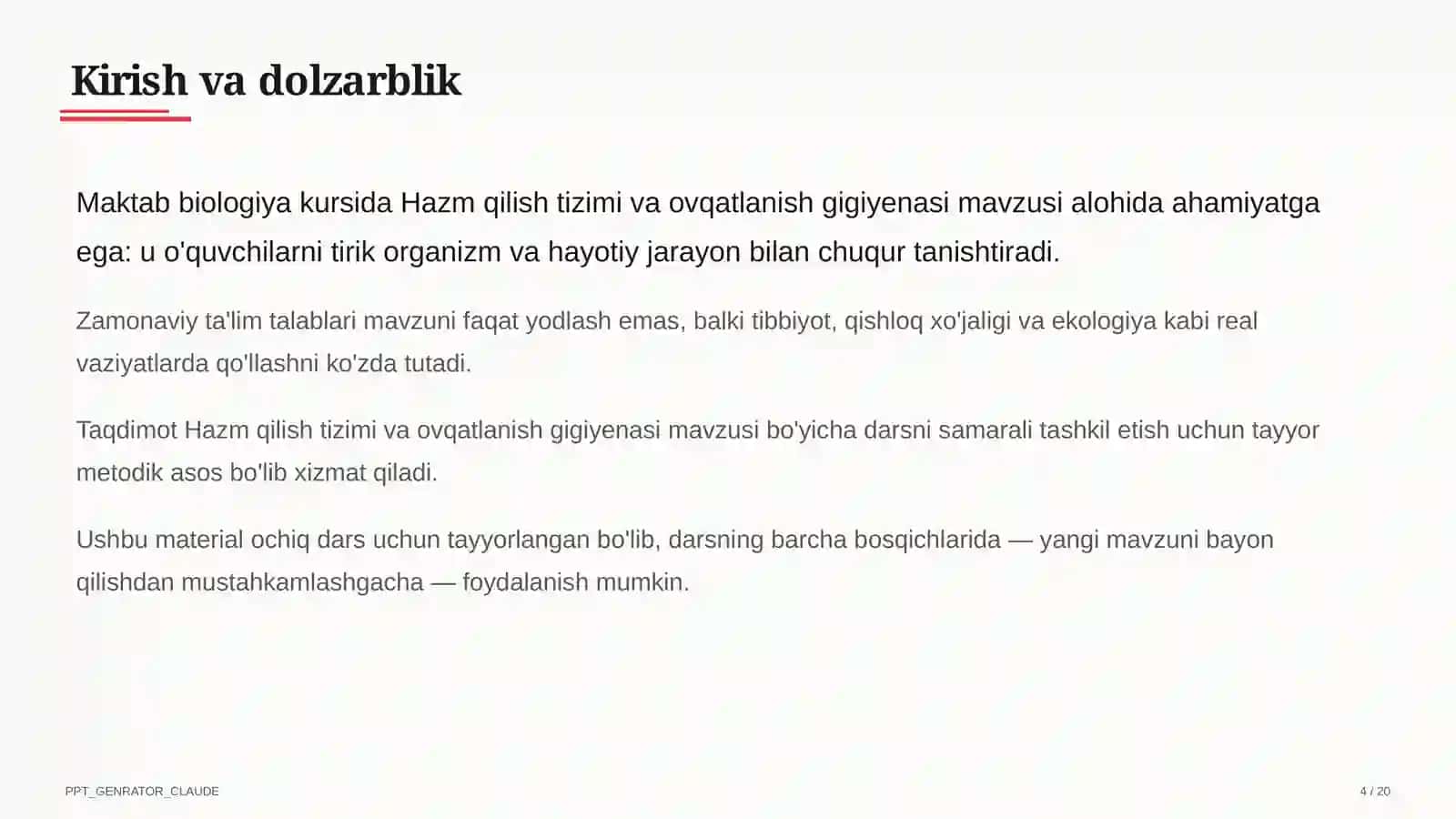 Hazm qilish tizimi va ovqatlanish gigiyenasi (8-sinf) 4