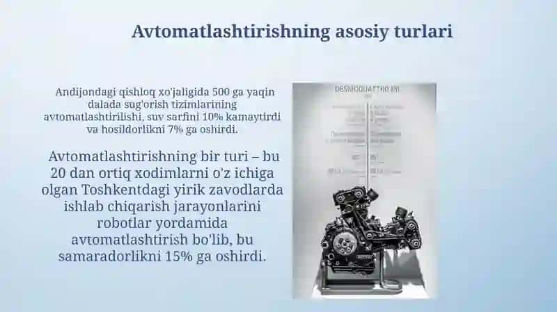 Optimallashtirish va Avtomatlashtirish 4