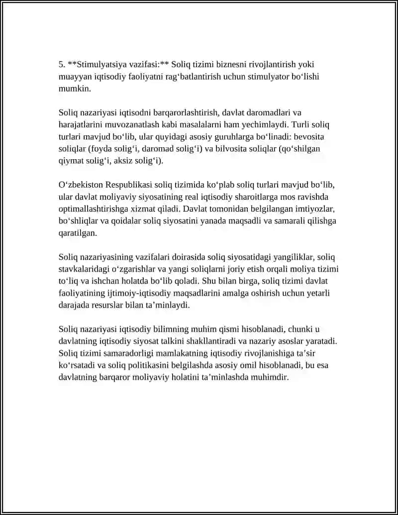 SOLIQ NAZARIYASI HAMDA SOLIQQA OID HUQUQBUZARLIK VA ULARNI SODIR ETGANLIGI UCHUN JAVOBGARLIK 4