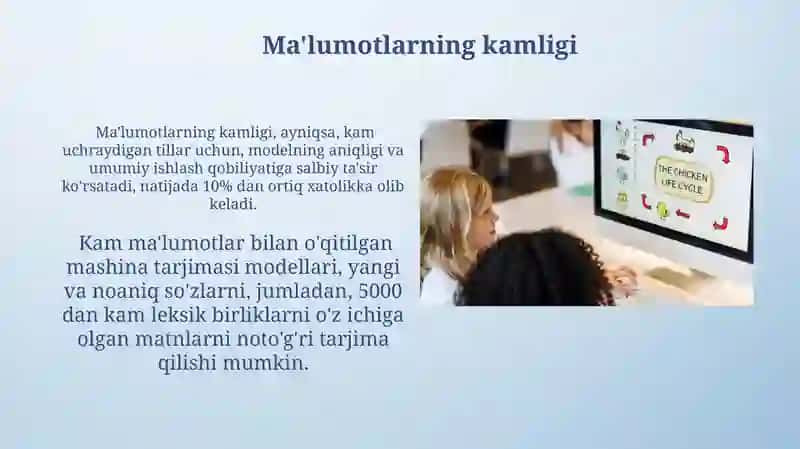 Ketma-ket tarjimaga oʻrgatish masalalari 4