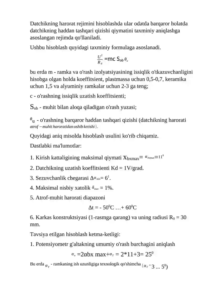 Potensiometrik o'zgartkichlar 4