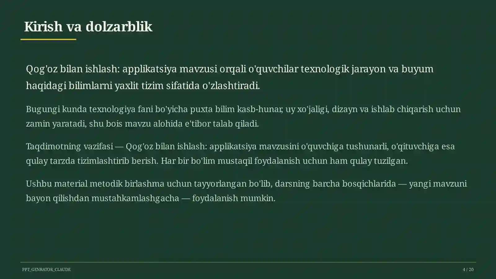 Qog'oz bilan ishlash: applikatsiya (1-sinf) 4