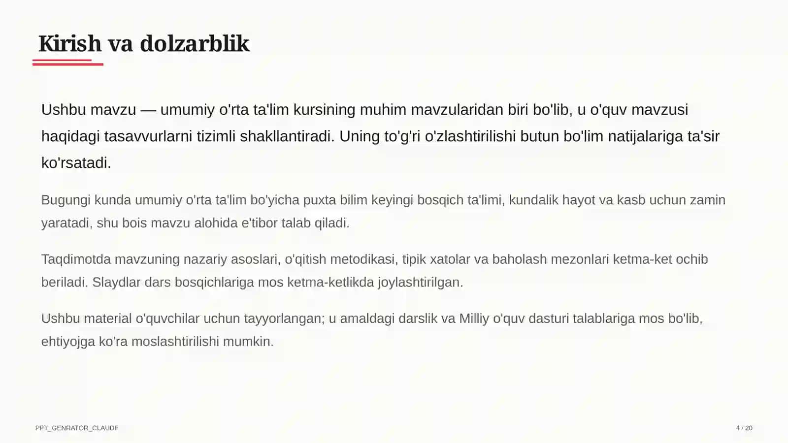 Formativ baholash: o'quvchiga samarali fikr-mulohaza (feedback) berish usullari 4
