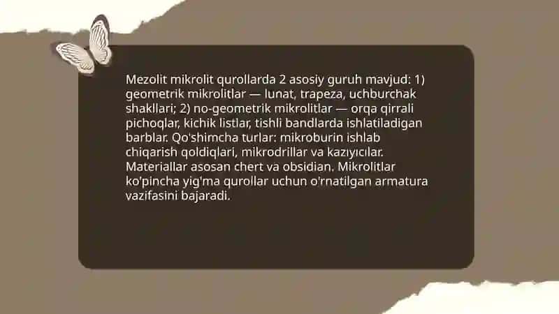 Mezolit mikrolit qurollar 4