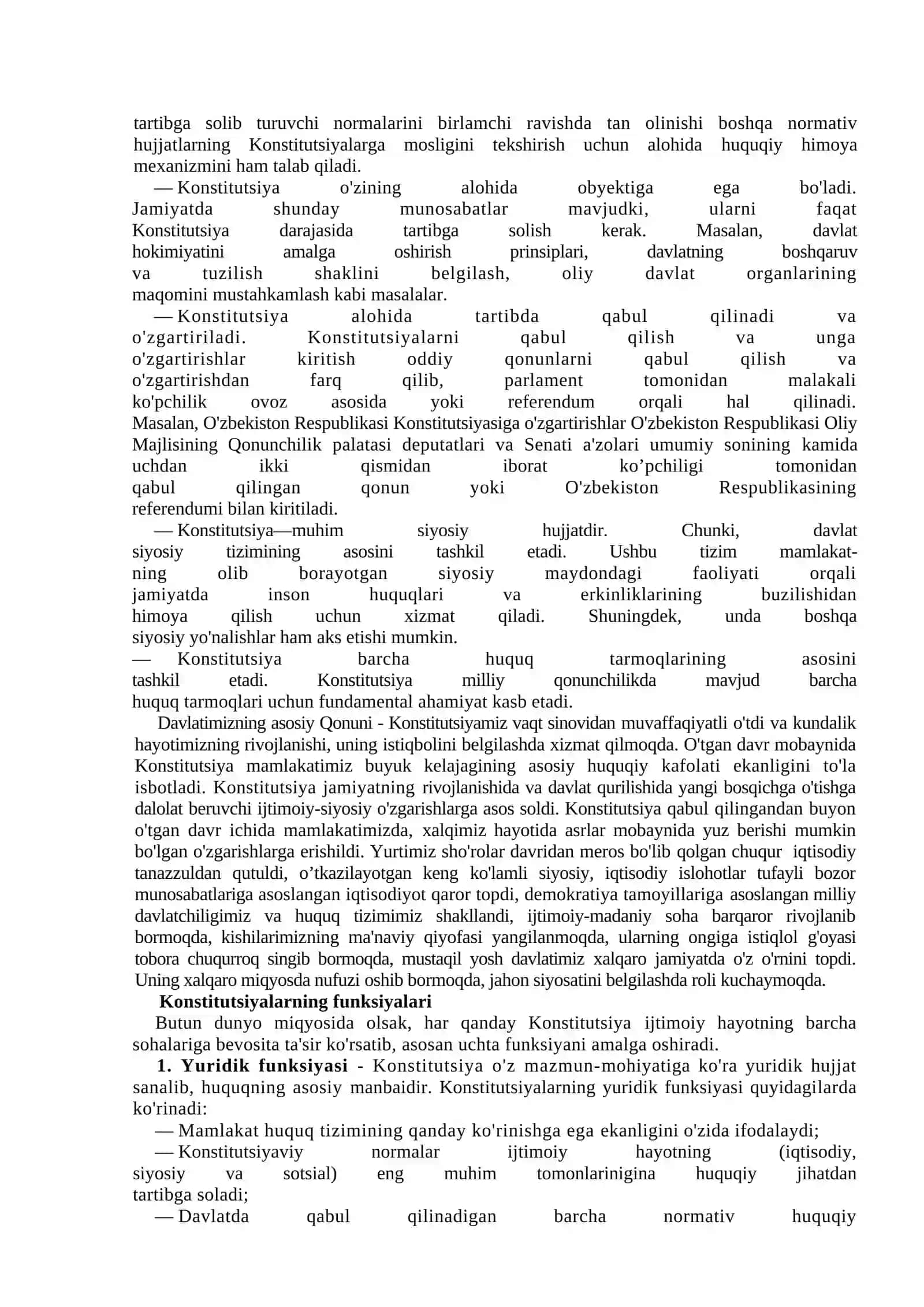 O’zbekiston Respublikasi Konstitutsiyasini o’rganish o’quv kursi 4