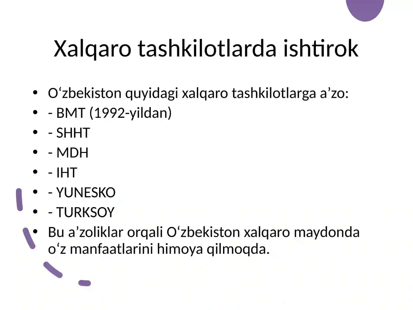 O‘zbekiston va jahon hamjamiyati 4