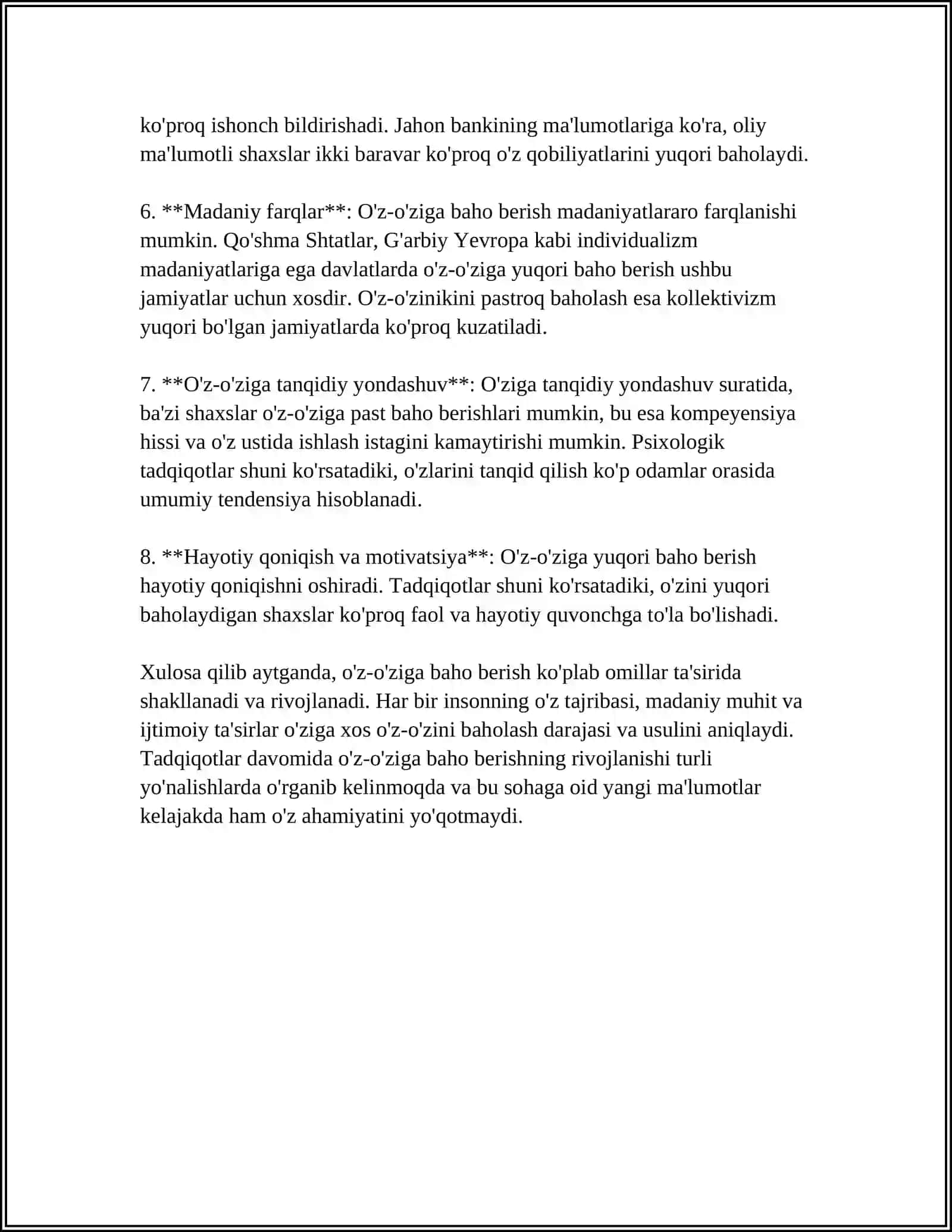 MAKTABGACHA YOSHDAGI BOLADA XULQ MOTIVLARINING RIVOJLANISHI VA O’ZIGA BAHO BERISHI SHAKLLANISHI 4