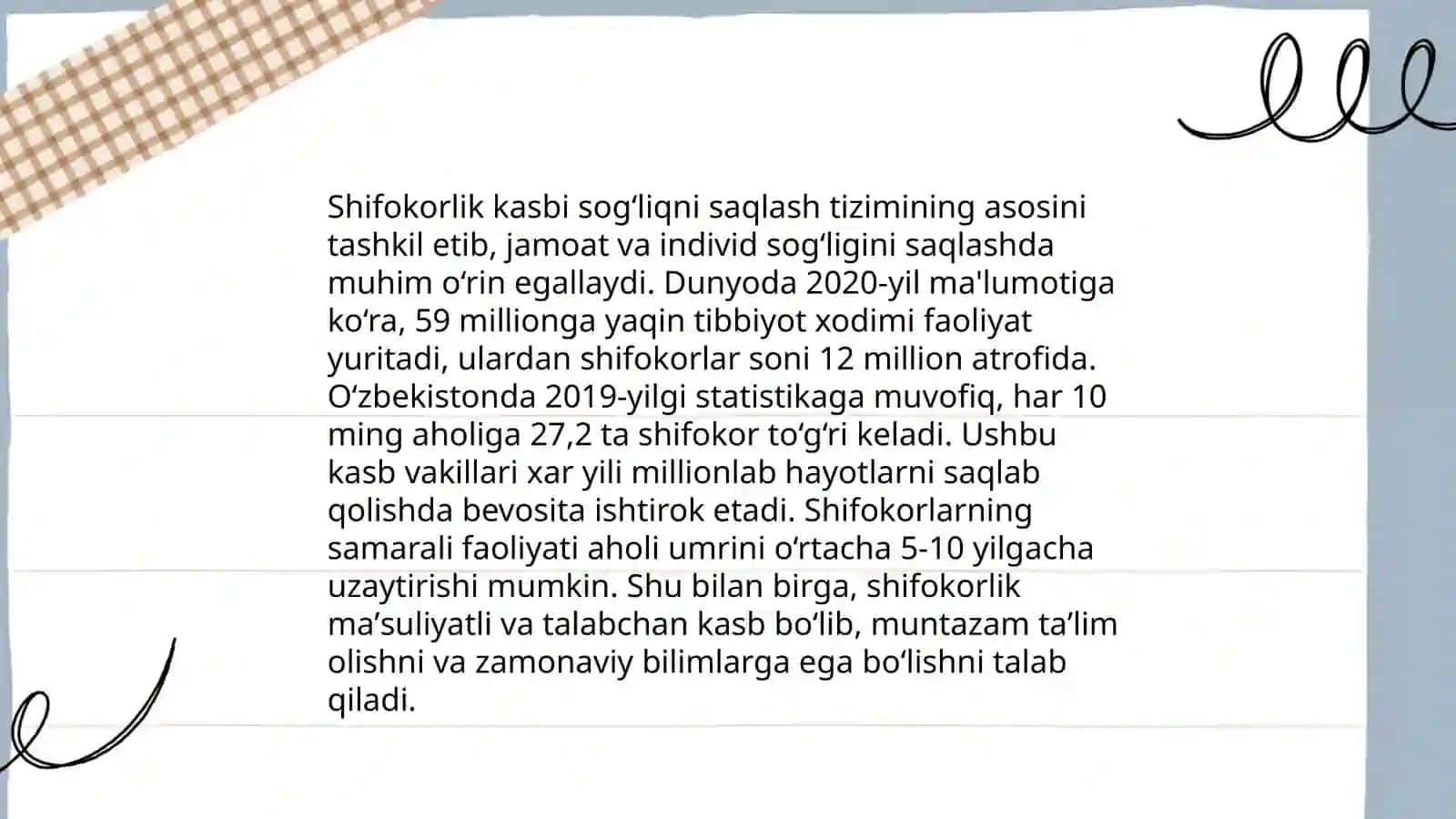 Mening orzuyim shifokor bo'lish 4