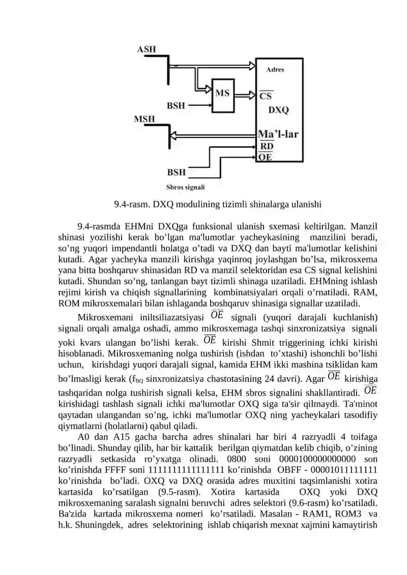 OXQ, DXQ MODULLARI VA ADRES SELEKTORI 4