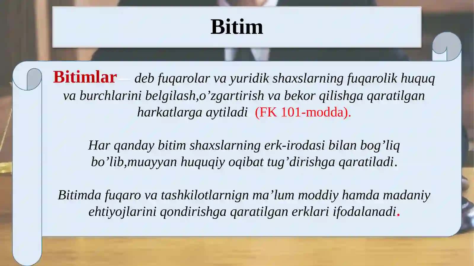 Bitimlar 4