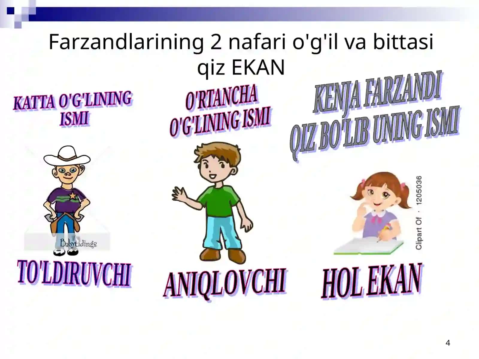 Gap bo`laklari dars ishlanma 4