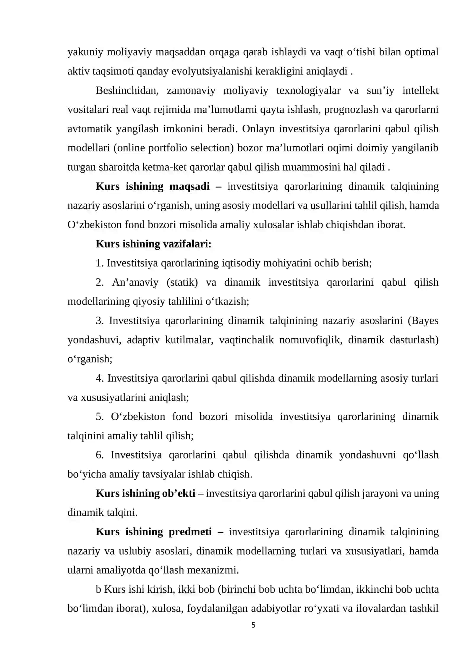 INVESTITSIYA QARORLARINING DINAMIK TALQINI 4