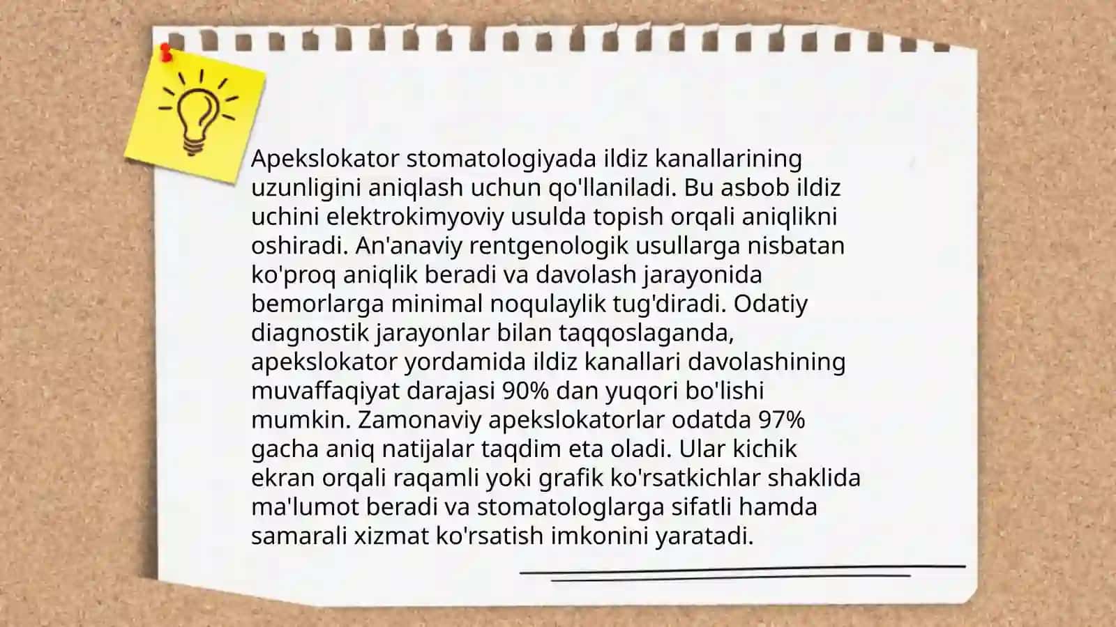 Apekslokatorning asosiy tamoyillari 4