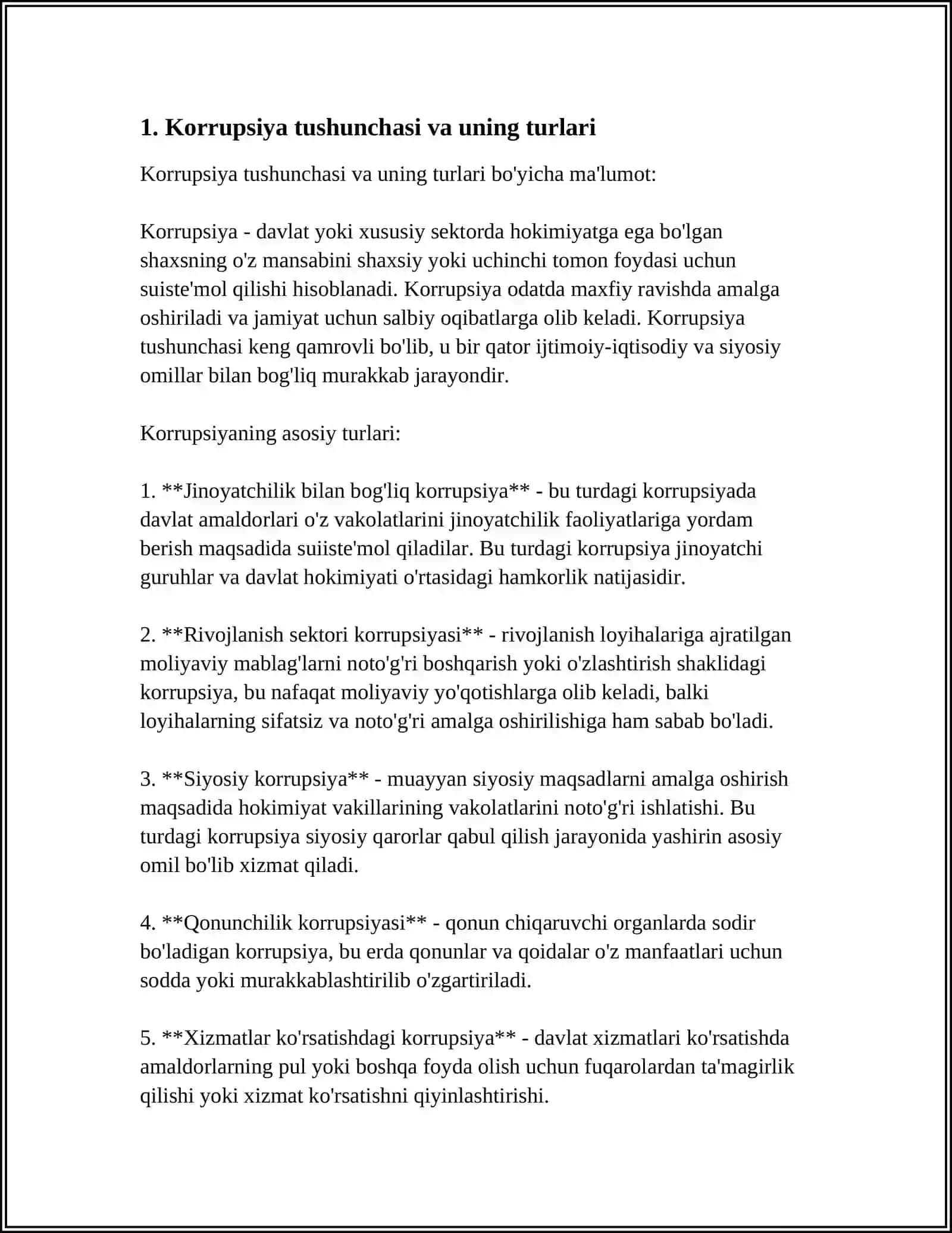 MILLIY QONUNCHILIKDA KORRUPSIYAGA OID JINOYATCHILIK UCHUN JAVOBGARLIK MASALASI 4