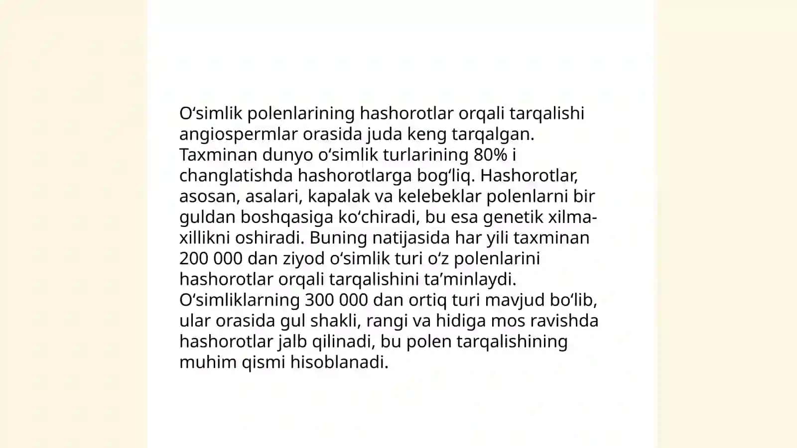 Oʻsimliklarning hashorotlar bilan bogʻliq xususiyatlari 4