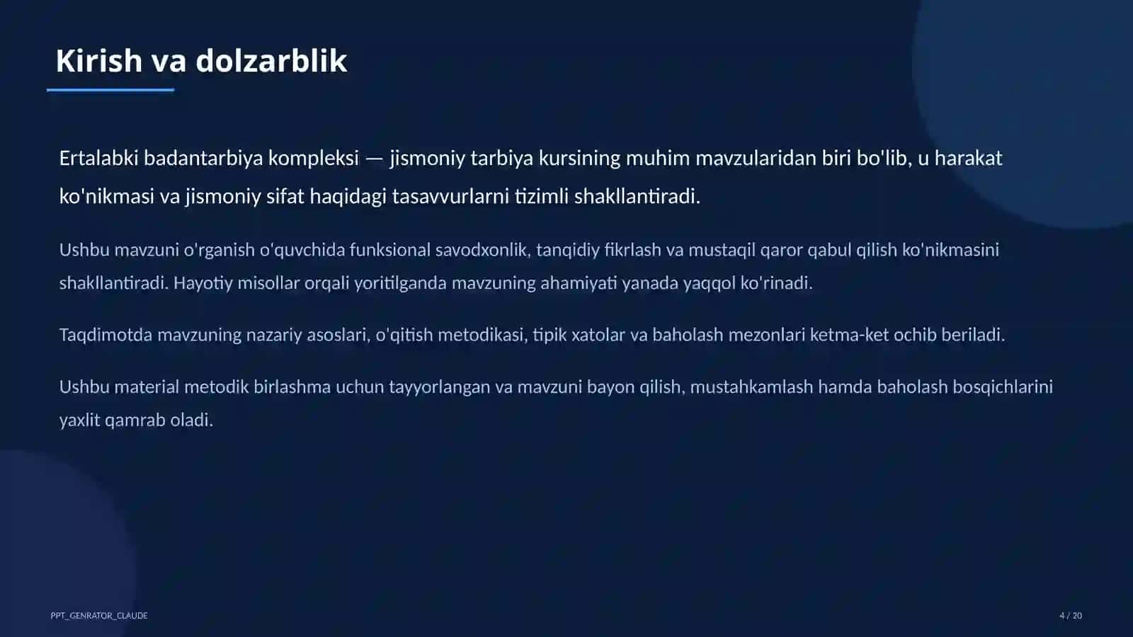 Ertalabki badantarbiya kompleksi (1-sinf) 4
