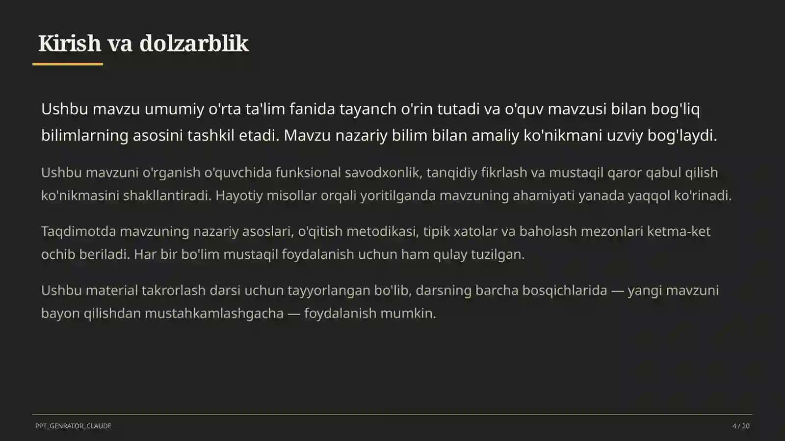 Loyihaga asoslangan ta'lim (PBL): boshlang'ich va yuqori sinflar uchun namunalar 4