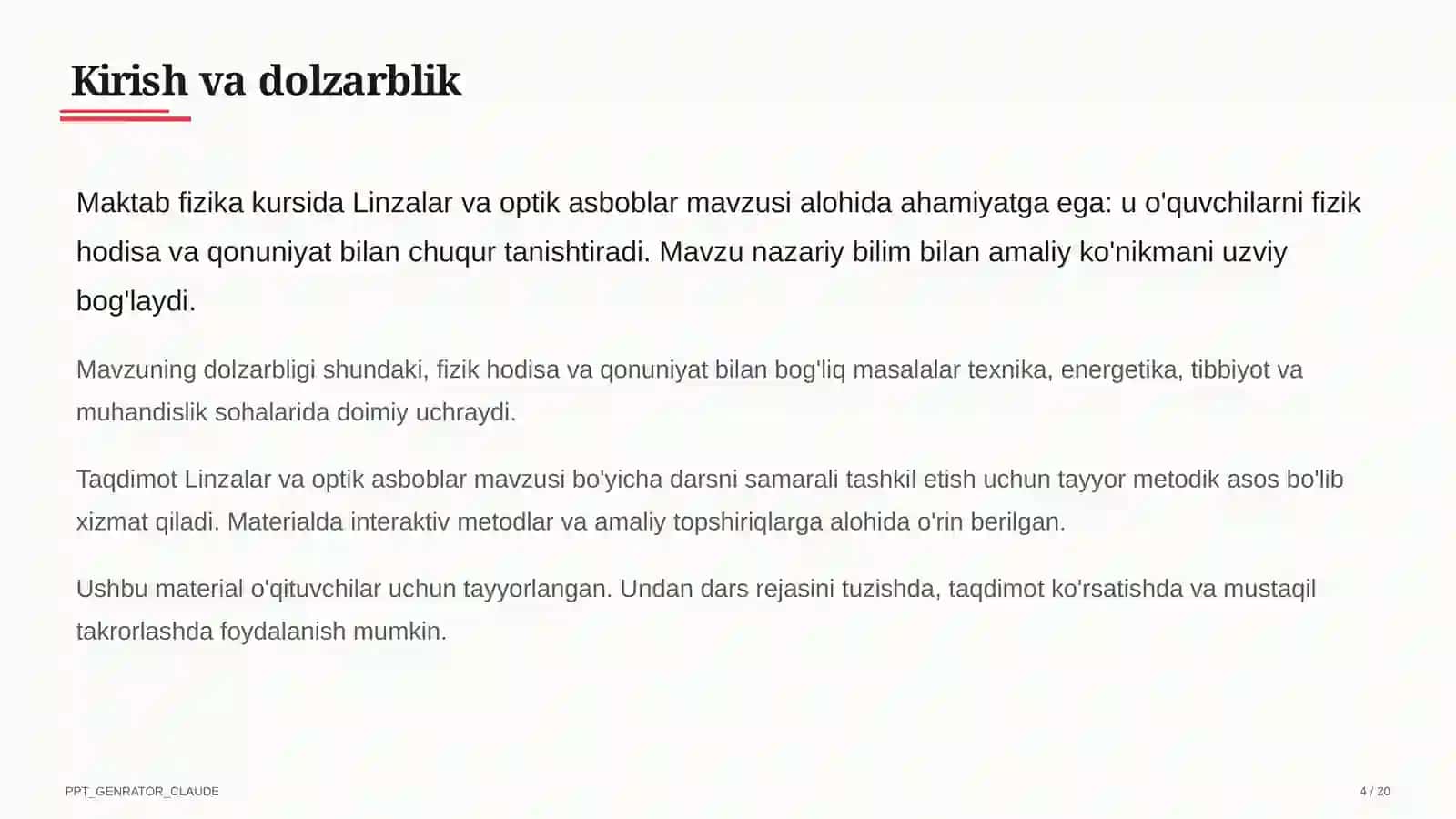 Linzalar va optik asboblar (11-sinf) 4