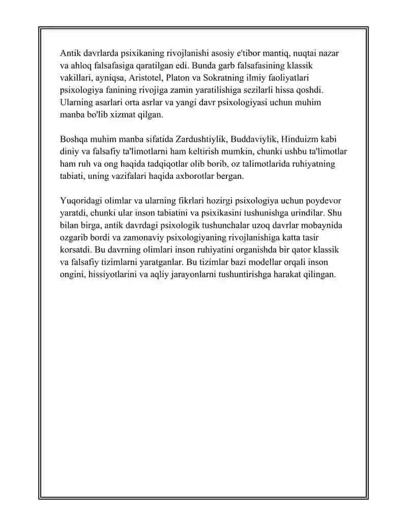 PSIXIKANING EVOLUTSIYASI VA VUJUDGA KELISHI HAQIDA 4