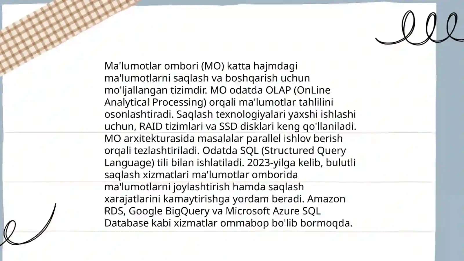 Katta maʼlumotlar bilan ishlash texnologiyalari 4