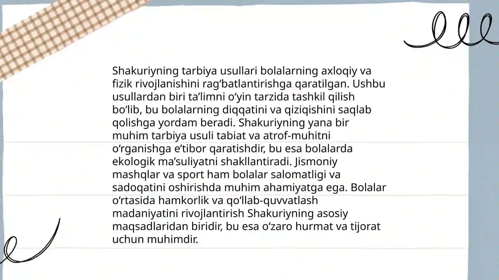 Abduqodir Shakuriyning taʼlim tizimidagi islohotlari 4