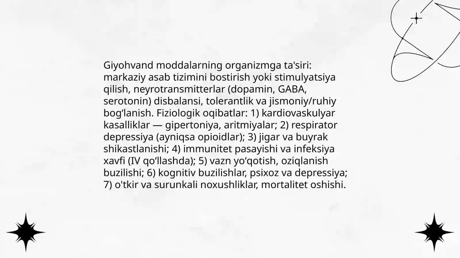 Giyohvandlik va toksikomaniyalar 4