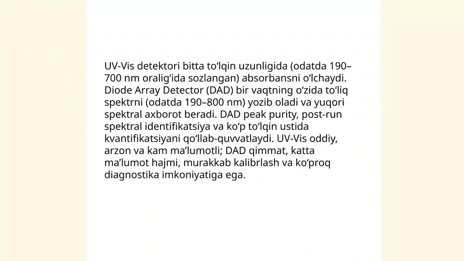 Xromatagrafiya detektorlari va ularning bir biridan farqi 4