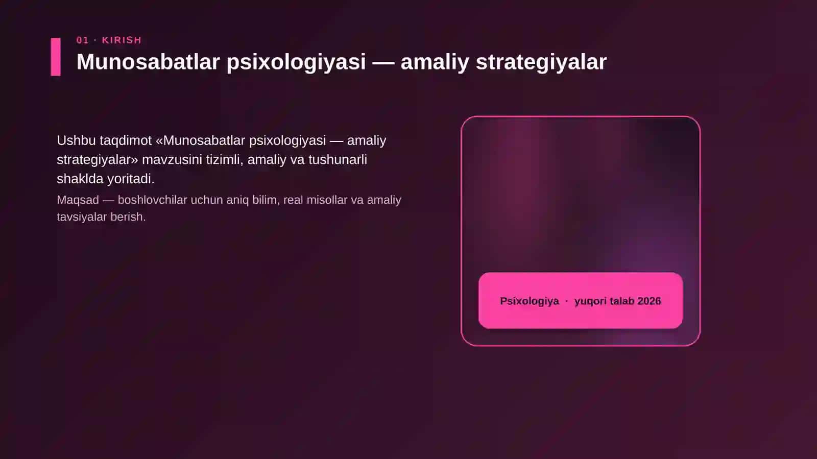 Munosabatlar psixologiyasi — amaliy strategiyalar 4